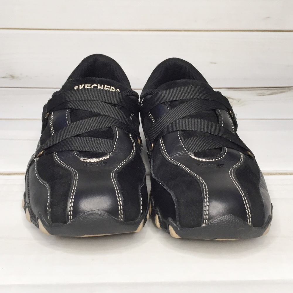SKECHERS Black Mary Jane Slip On Walking Shoes 7 - Picture 3 of 8